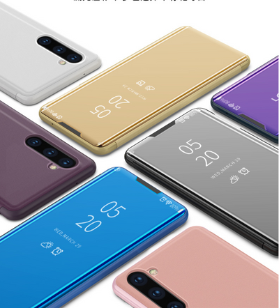 Funda Espejo Abatible en Cuero Lujo para Teléfono - Image 4