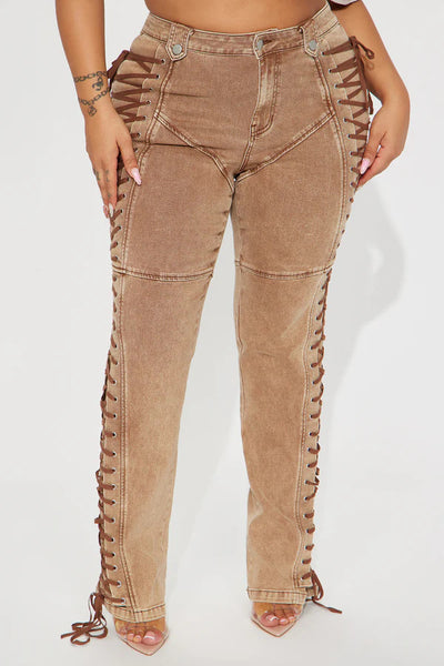 Jeans Bandage con Cordón para Mujer - Estilo Hot Girl Europeo y Americano - Image 21