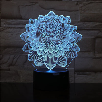 Lámpara LED 3D con Control Remoto Táctil para Dormitorio - Image 11