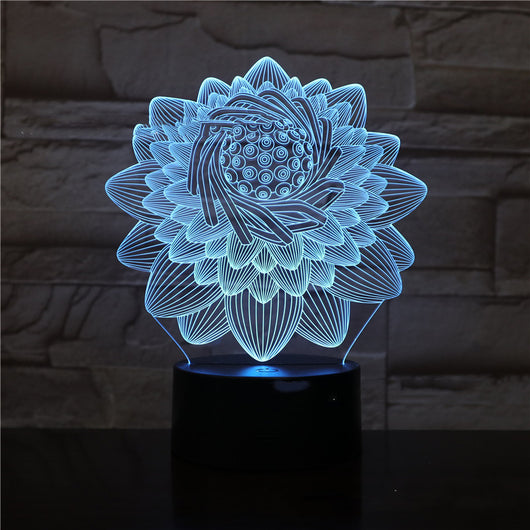 Lámpara LED 3D con Control Remoto Táctil para Dormitorio - Image 11
