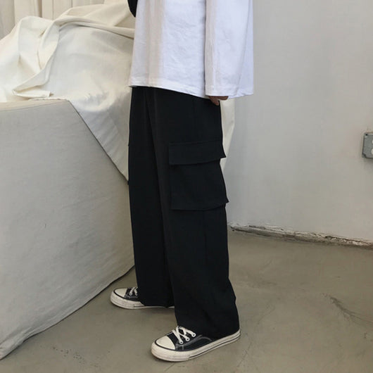 Pantalones Casuales de Trabajo Retro Rectos para Hombre - Image 2