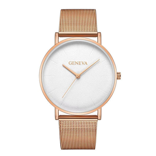 Reloj de Acero Inoxidable Geneva para Hombre con Malla Metálica - Image 19