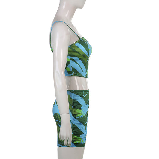 Conjunto de Dos Piezas: Blusa Estampada y Falda Corta - Image 15