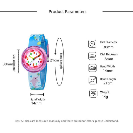 Reloj Infantil de Silicona Transparente con Diseños Adorables - Image 17