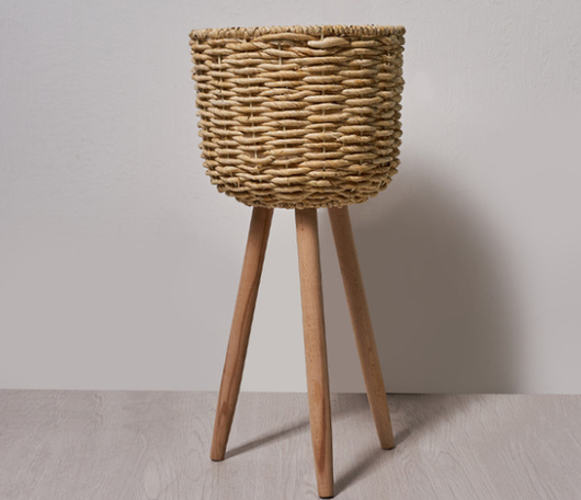 Macetero de Pie en Fibra Natural - Decoración Elegante para Interiores - Image 16