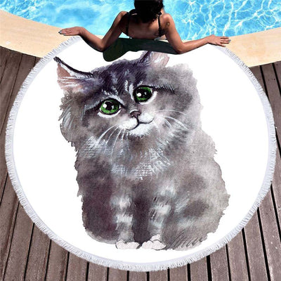 Toalla de Playa con Diseño 3D de Gatos y Perros - Image 11