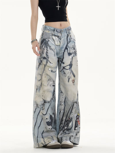 Pantalones Vaqueros Rectos de Pierna Ancha con Múltiples Bolsillos - Image 15
