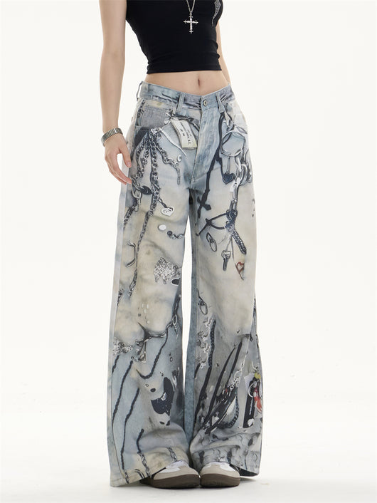 Pantalones Vaqueros Rectos de Pierna Ancha con Múltiples Bolsillos - Image 15
