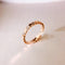 Ladies Beehive Plateado Ring Rose Dorado half 5number