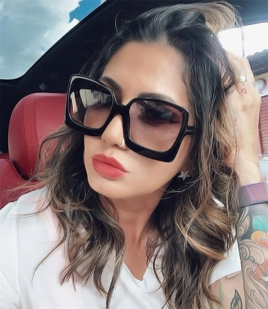 Gafas de Sol Oversized Estampado Leopardo - Image 3