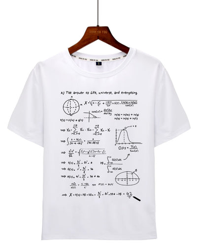 Camiseta Casual con Estampado de Fórmula Geométrica - Image 5