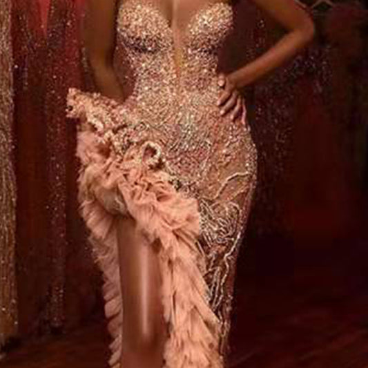 Vestido Tubo Brillante con Lentejuelas - Image 2