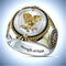 Angel Dorado Eagle Male Domineering Two-Color Vintage Ring As shown 10