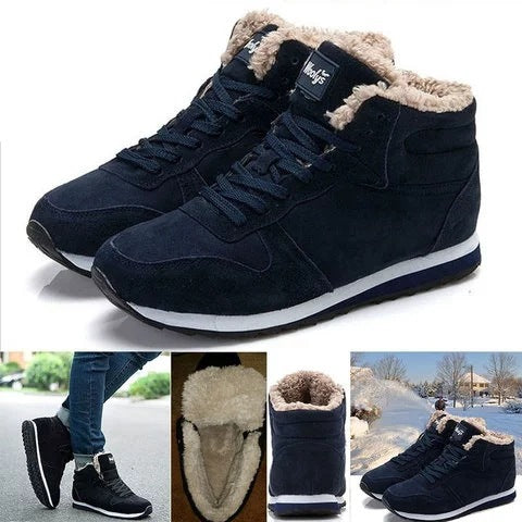 Botas planas con cordones