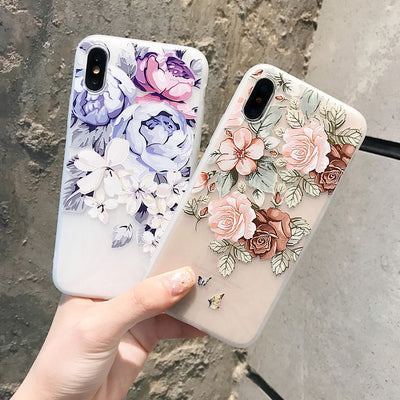 Funda para Celular con Flores en Relieve - Image 2