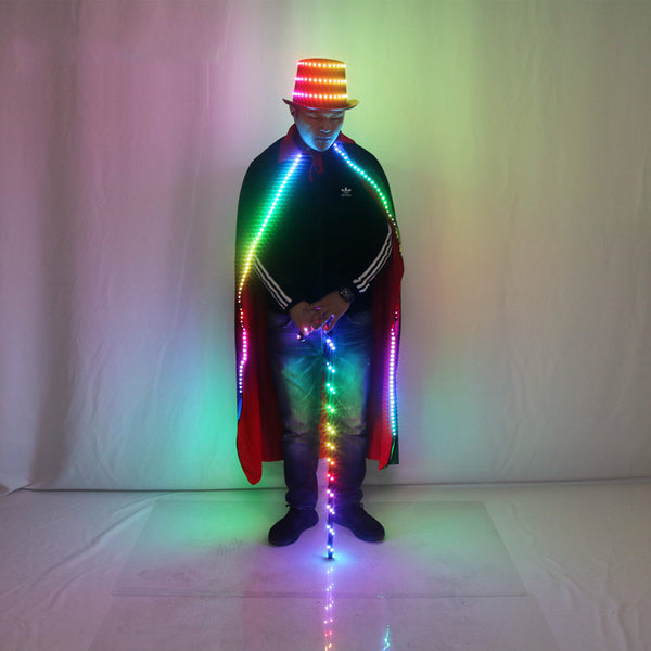 Capa LED Brillante para Cosplay, Jazz y Danzas Mágicas