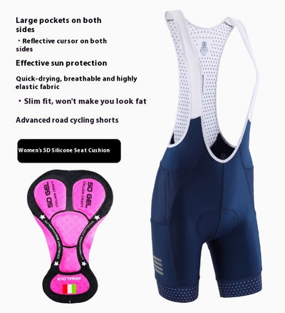Pantalón Corto de Ciclismo con Cintura Alta y Bolsillos - Protección Solar Transpirable - Image 11