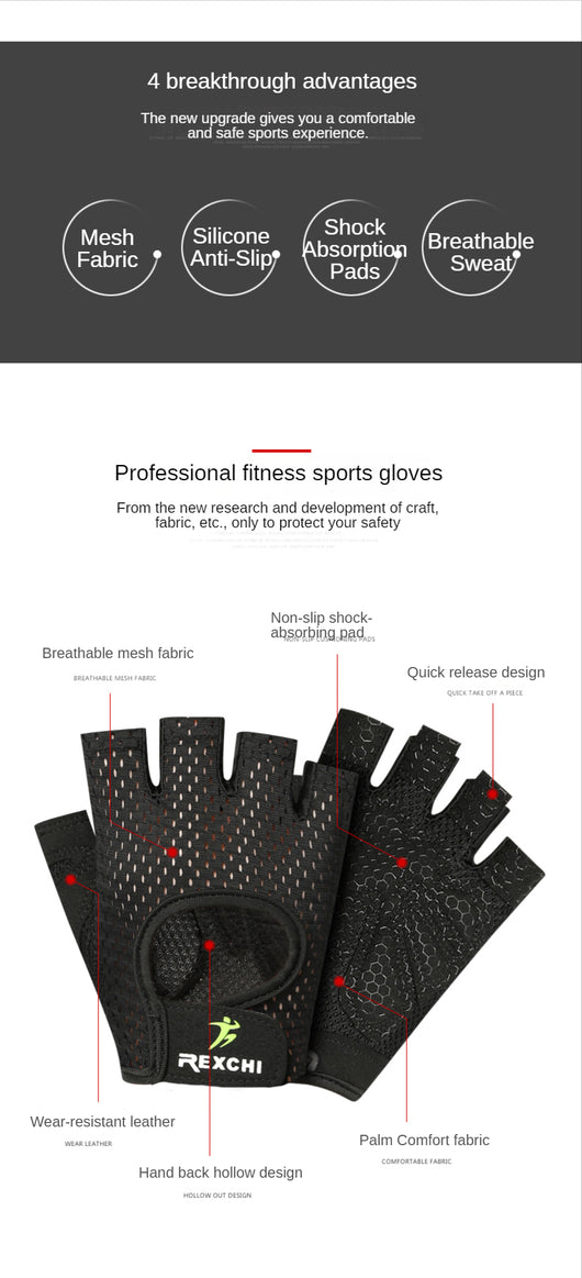 Guantes de Fitness Antideslizantes para Pesas y Barra - Image 15