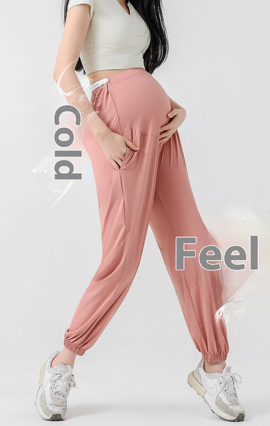 Pantalones Deportivos de Maternidad Talla Grande con Protección Solar Ice Silk - Image 17