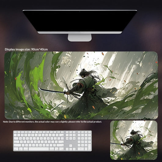 Tapete de Ratón Extragrande Estilo Wuxia Chino - Alfombrilla Gaming Anime para PC