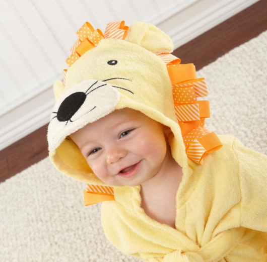 Bata de Baño Infantil con Capucha - Toalla Modelo Animales Lindos en Algodón - Image 24
