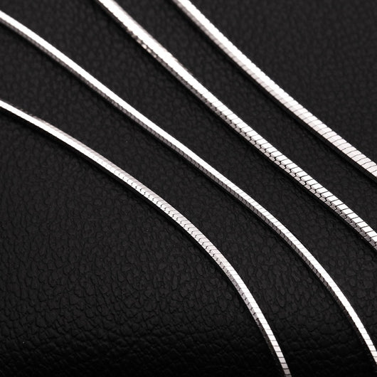 Cadena de Plata Esterlina 925 con Baño de Platino - Estilo Coreano Unisex - Image 3