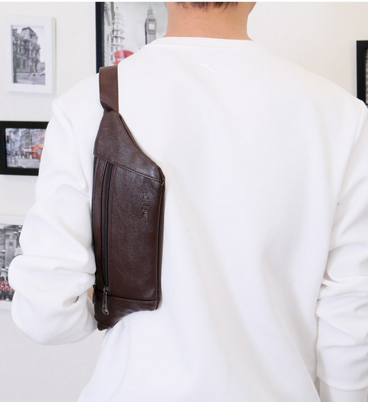 Riñonera Ultrafina de PU para Hombre - Bolsa Cintura Porta Celular - Image 8