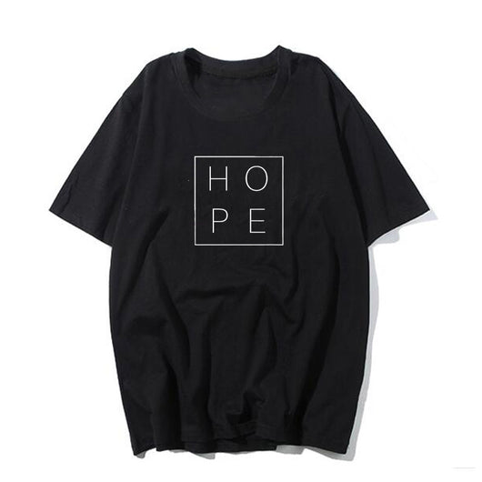 Playera Básica Hope de Algodón - Unisex, Cuello Redondo, Corte Relajado - Image 16
