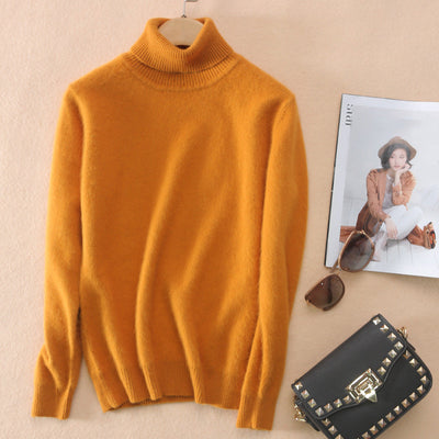 Suéter Cuello Alto de Visón para Mujer - Pullover Otoño Invierno - Image 12