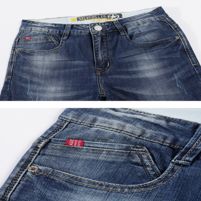 Pantalones Vaqueros Azules Slim Fit Ligeros para Verano - Image 3