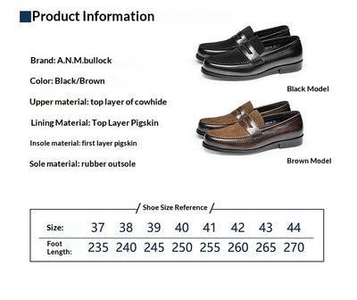 Mocasines de Cuero Genuino para Hombre - Elegancia Formal y Casual - Image 6