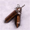 Natural Stone Hexagonal Prism Pendant 17