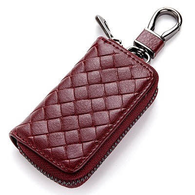 Estuche para Llaves de Cuero Tejido para Hombre - Image 17