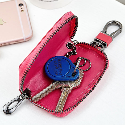 Estuche para Llaves de Cuero Tejido para Hombre - Image 3