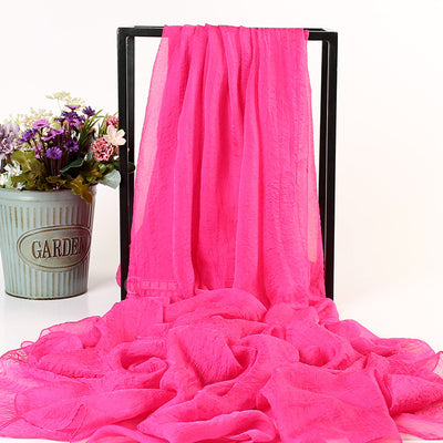 Pañuelo de Seda Simulada para el Sol - Chal Protector UV para Mujer - Image 4