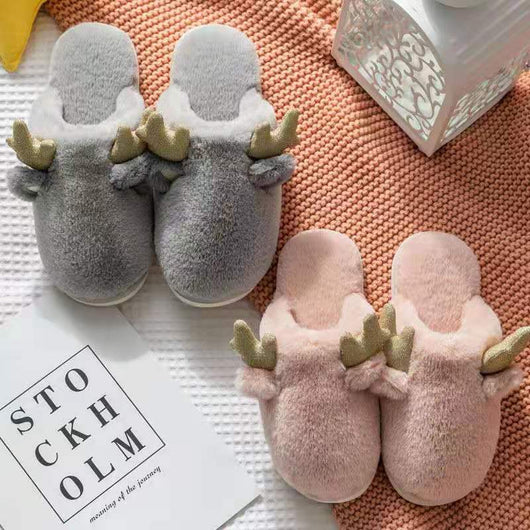 Pantuflas de Conejo con Orejas de Corzo para Mujer - Image 5
