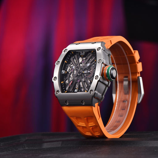 Reloj de Cuarzo para Hombre con Calendario y Diseño Cuadrado