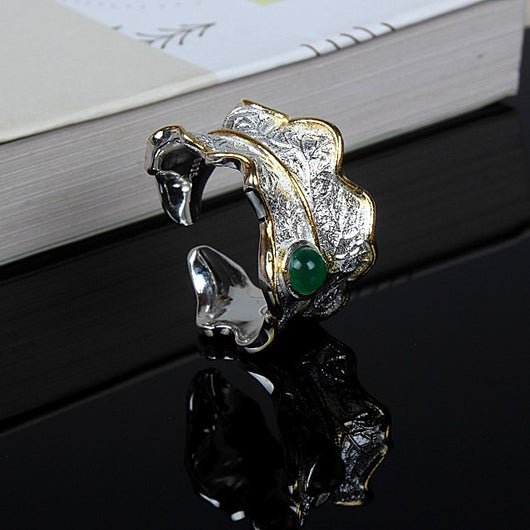Anillo de Gema Hoja Exuberante - Image 7