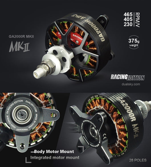 Motor Brushless Shuangtian GA2000R MKII para Aeromodelos de Ala Fija 20cc - Image 12
