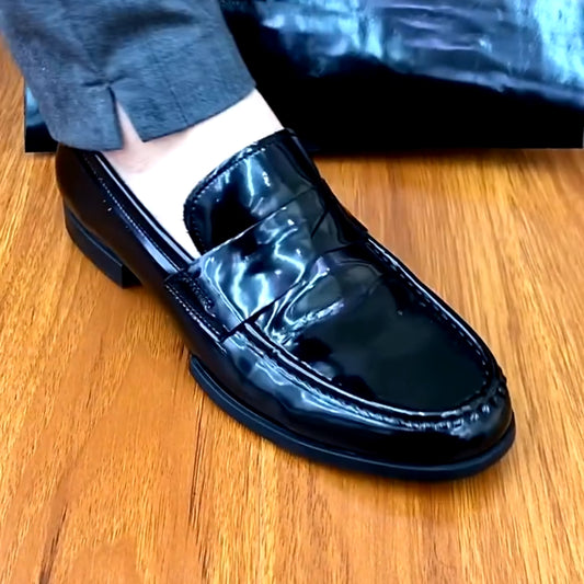 Zapatos de Cuero Genuino para Hombre - Estilo Ejecutivo Brillante