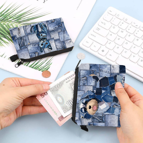 Monedero Organizador de Jeans con Diseño Animal