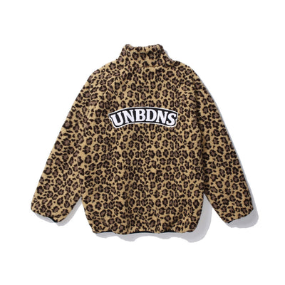 Jersey de Algodón Polar con Estampado Leopardo y Letras Bordadas - Image 6