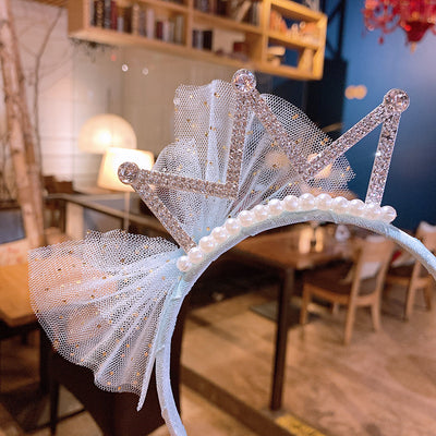 Diadema Infantil Encaje Hielo y Nieve Azul - Image 7