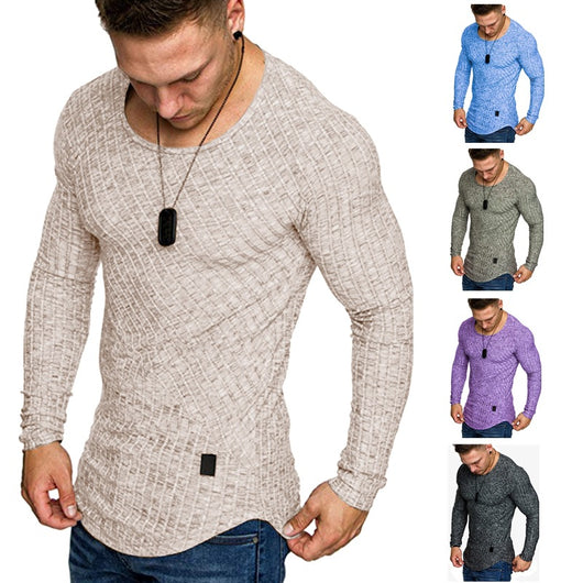 Camisa de Cuero Europeo Clásica con Cuello Redondo y Manga Larga - Image 4