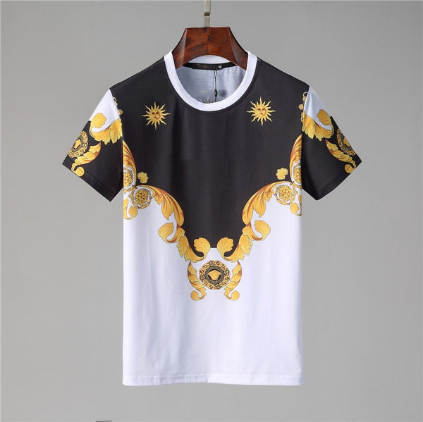 Camisetas de Algodón para Hombre - Manga Corta Otoño e Invierno