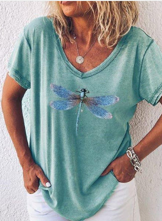 Playera Tie-Dye Cuello V para Mujer - Manga Corta - Image 6