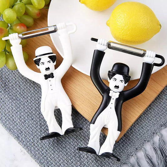 Pelador de Frutas y Verduras de Pie con Diseño Creativo