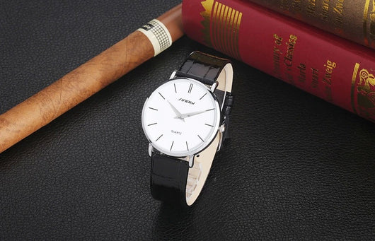 Reloj de Cuero para Hombre Estilo Coreano Retro - Cuarzo Resistente al Agua - Image 3