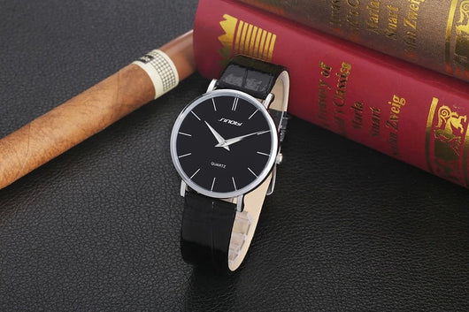 Reloj de Cuero para Hombre Estilo Coreano Retro - Cuarzo Resistente al Agua - Image 4