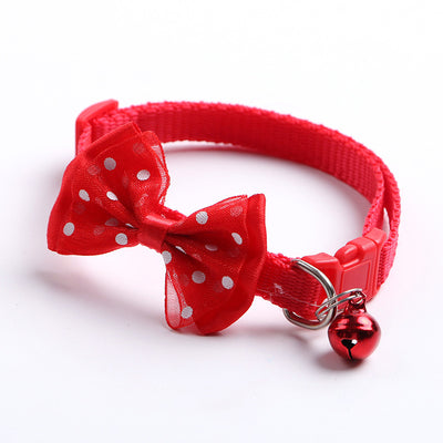 Collar Ajustable para Gato con Moño y Campana de Nylon - Image 21